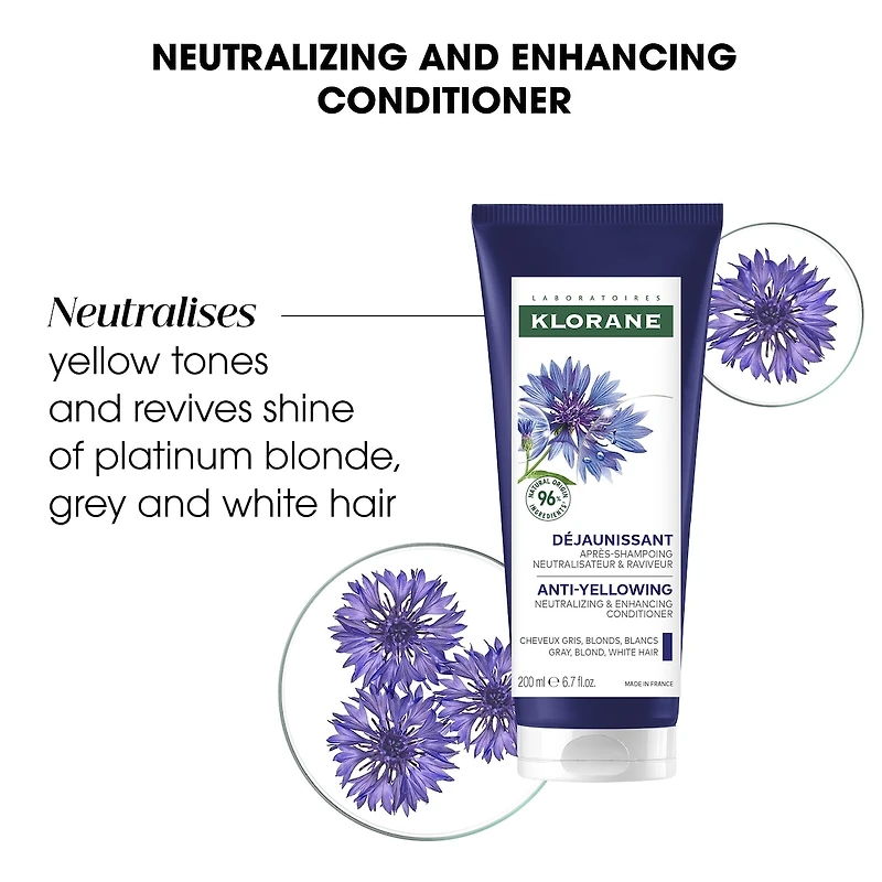 Anti-Yellowing Conditioner with ORGANIC Centaury - Grey and blond hair