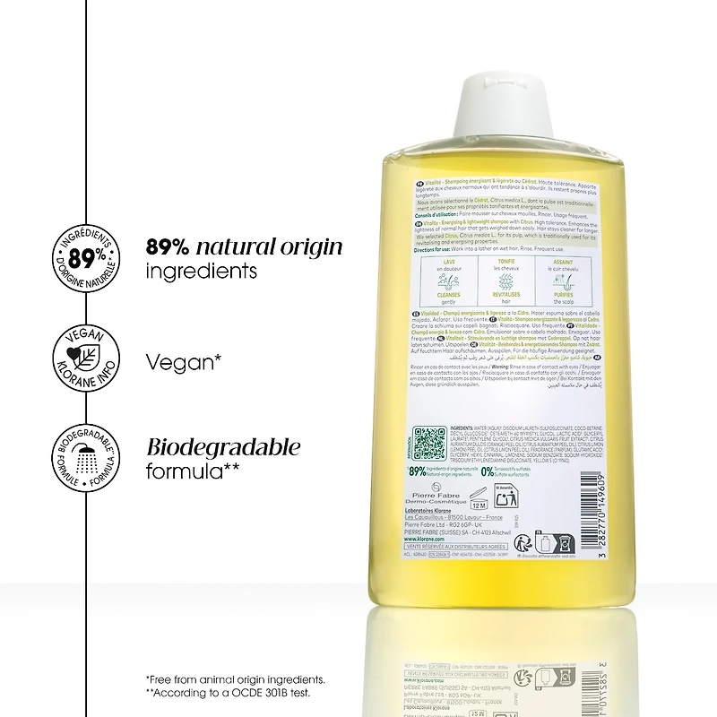 Purifying Shampoo with Citrus Pulp - Normal to Oily Hair - Purifying