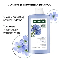 Shampoo with ORGANIC Flax - Volume - Fine hair