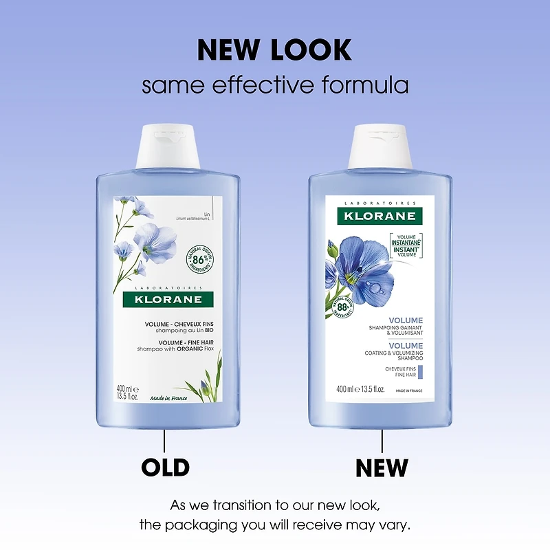 Shampoo with ORGANIC Flax - Volume - Fine hair