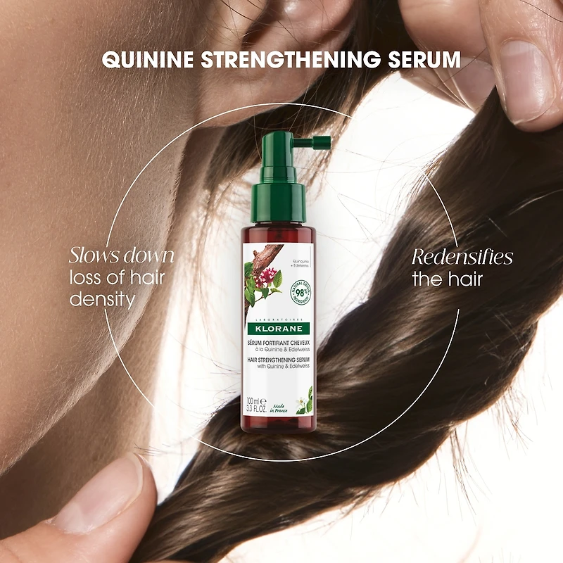 Sérum fortifiant à la Quinine & Edelweiss BIO - Fortifiant pour les cheveux clairsemés