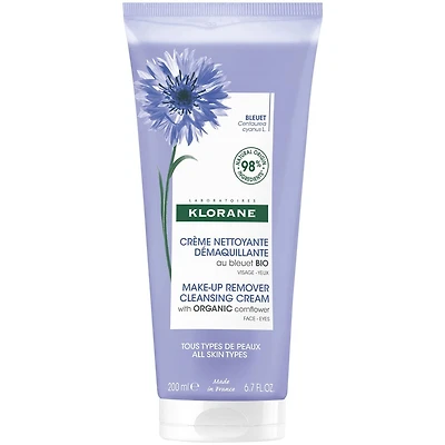 Crème nettoyante démaquillante - Tous types de peau - au Bleuet BIO