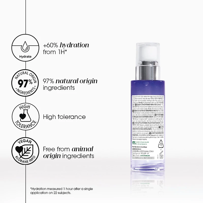 Sérum concentré hydra-repulpant au Bleuet BIO