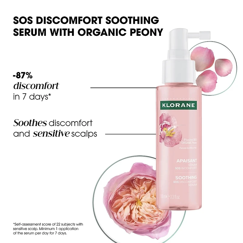 Soothing serum with ORGANIC Peony