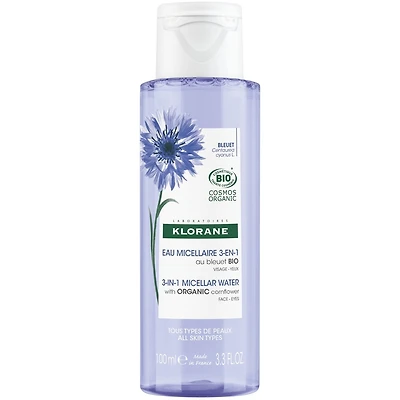 3-in-1 Micellar water with ORGANIC Cornflower