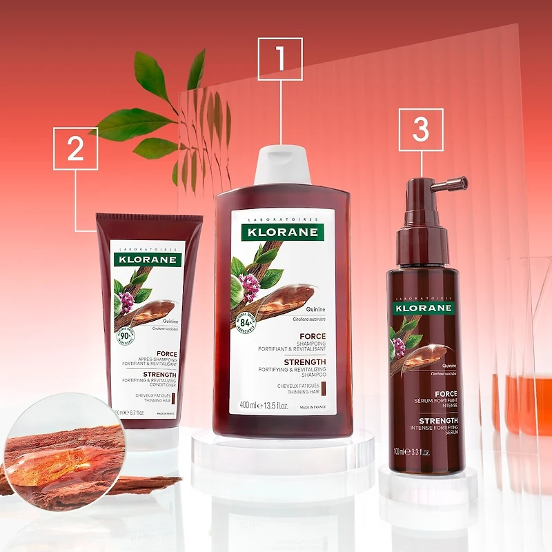 Shampooing fortifiant à la Quinine