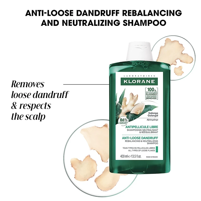 Shampooing Neutralisant et Rééquilibrant au Galanga - Anti-pellicules libres - Formule haute tolérance