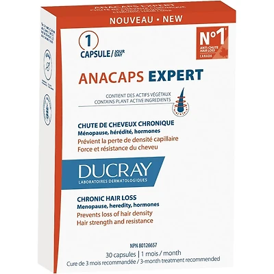 Anacaps Expert - Complément alimentaire - Chute de cheveux chronique