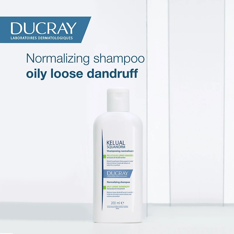 Kelual Squanorm Shampooing normalisant - Pellicules libres grasses