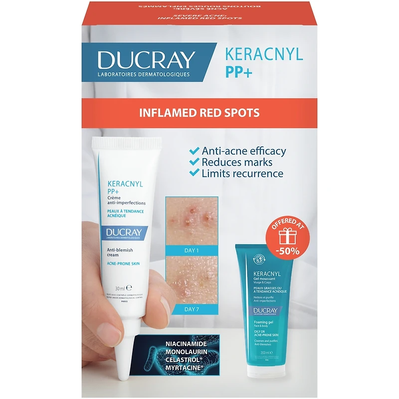 Coffret Keracnyl PP+ Boutons rouges enflammés