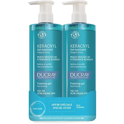 Keracnyl Anti-acne cleansing foaming gel DUO