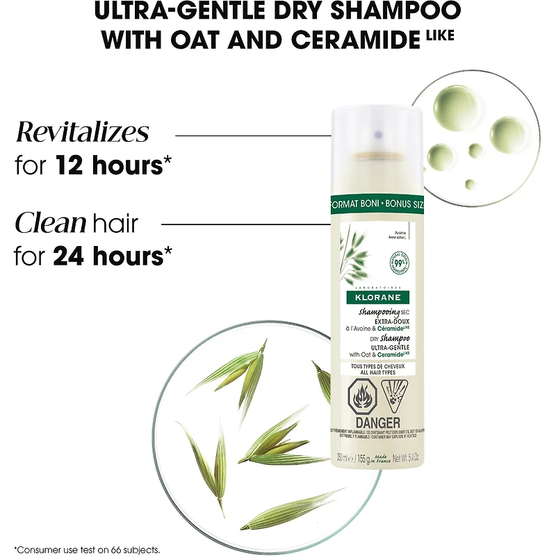 BONUS SIZE Ultra-gentle dry shampoo with Oat and Ceramideᴸᴵᴷᴱ