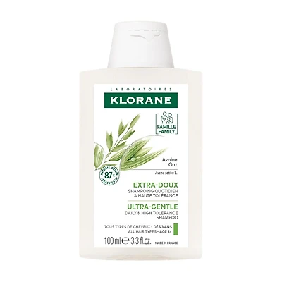 Ultra-Gentle Shampoo with Organic Oat - Family Use - All Hair Types - 100 ml