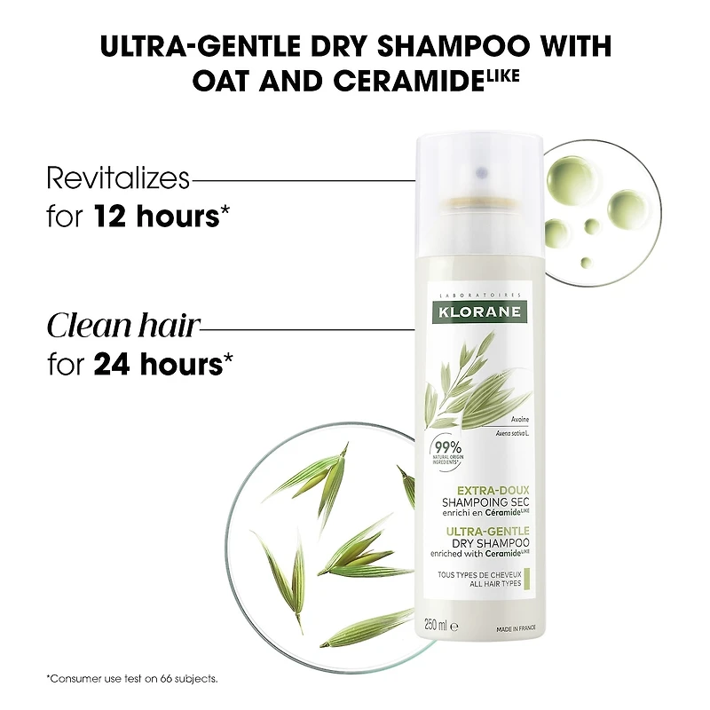 Shampooing sec extra-doux à l'Avoine et Céramideᴸᴵᴷᴱ FORMAT BONI 250 ml