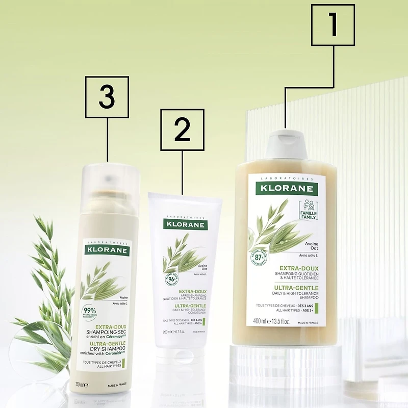 Shampooing sec extra-doux à l'Avoine et Céramideᴸᴵᴷᴱ FORMAT BONI 250 ml