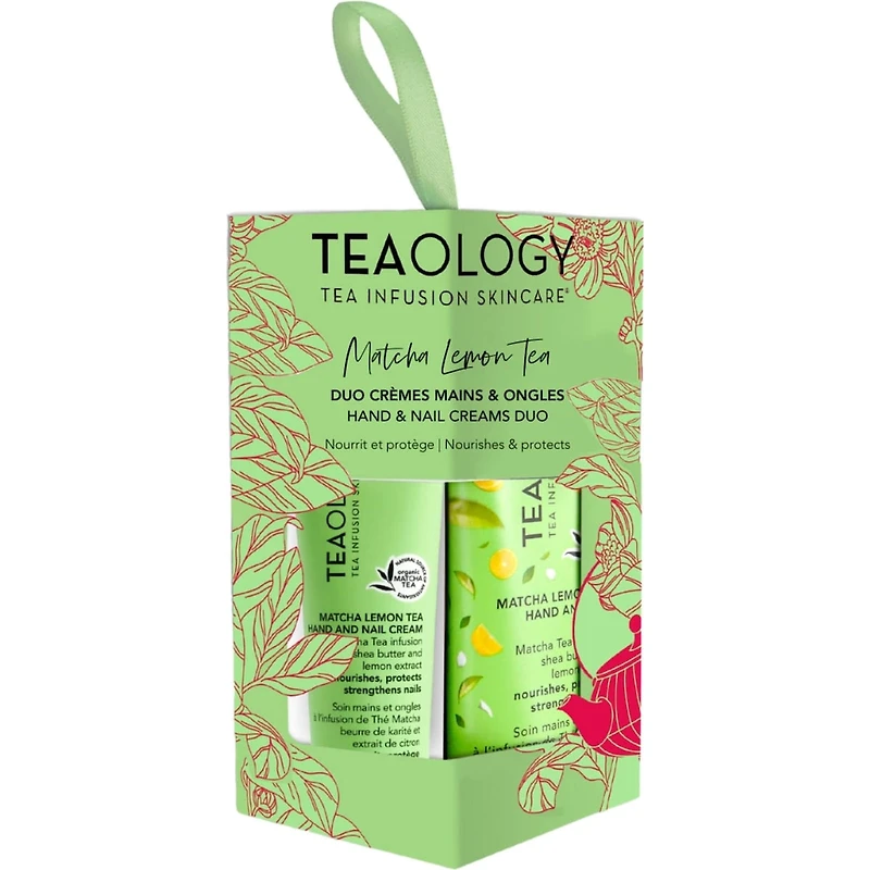 Coffret Cadeau Duo Crèmes pour les Mains et les Ongles au Thé Matcha