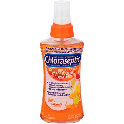 Chloraseptic Sore Throat Spray Soothing Citrus