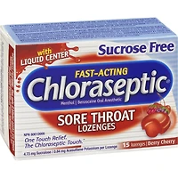 Chloraseptic Pastilles Pour La Gorge Sans Saccharose Baies Cerise