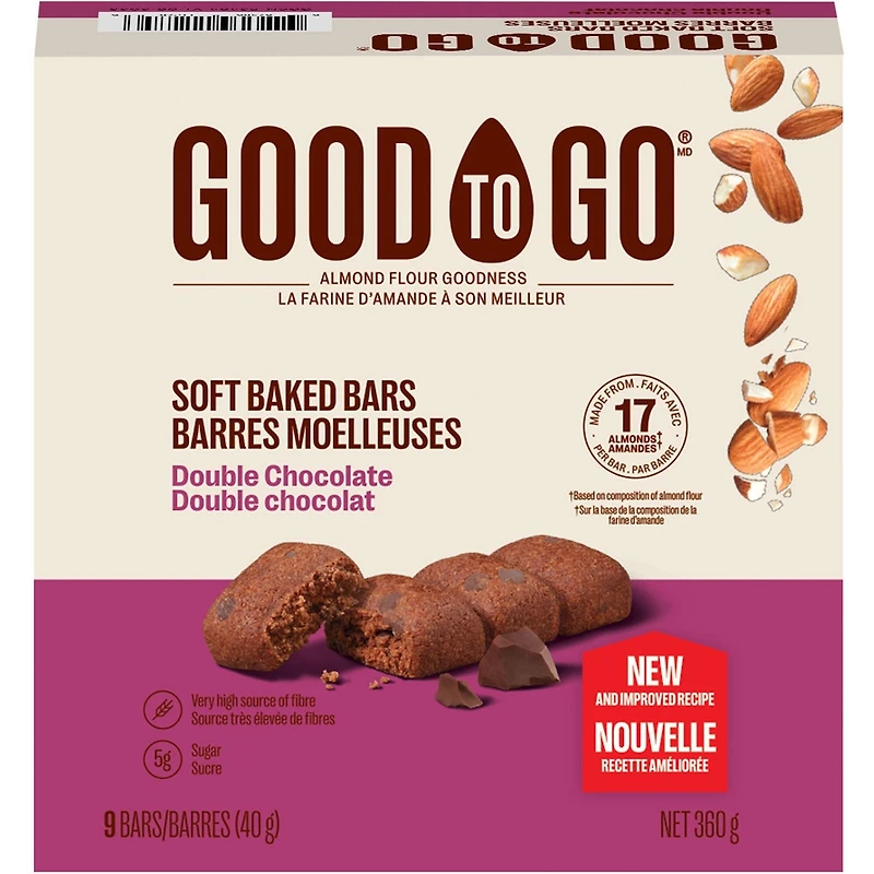 Barre moelleuse double chocolat