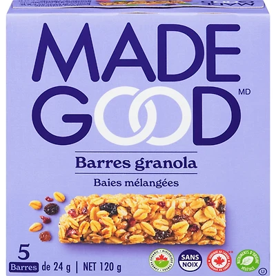 Mixed Berry Granola Bars