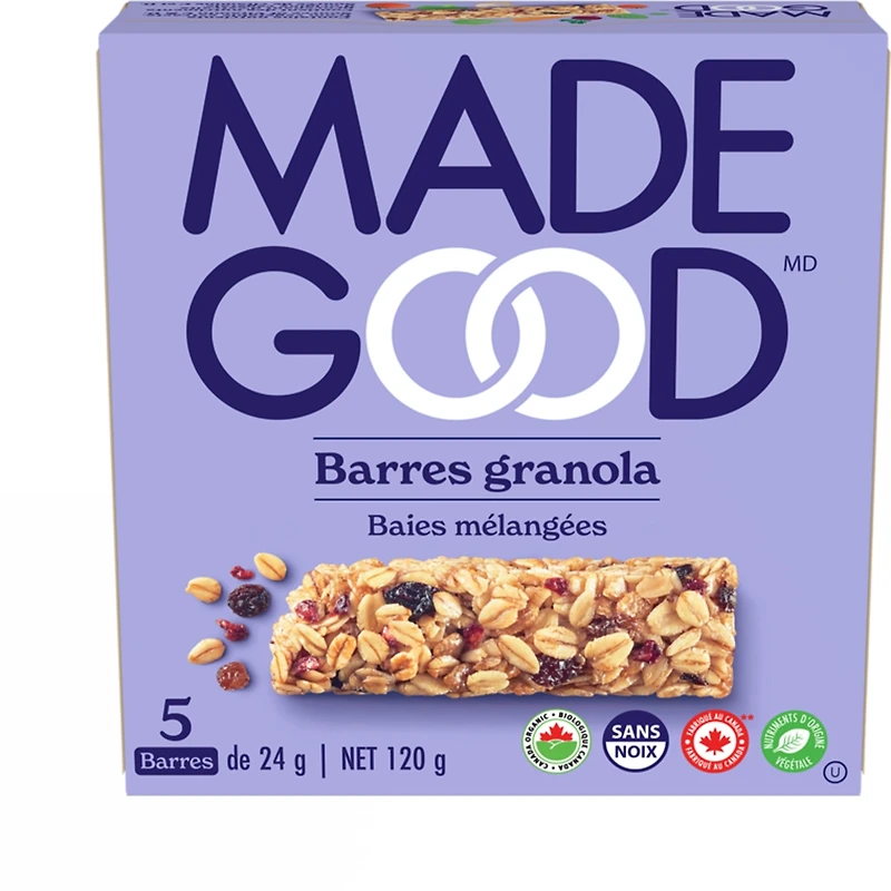 Mixed Berry Granola Bars