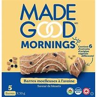 Barres moelleauses à l'avoine Saveur de bleuets