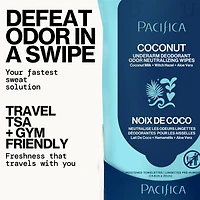 Coconut Milk & Essential Oils Underarm Deodorant Wipes