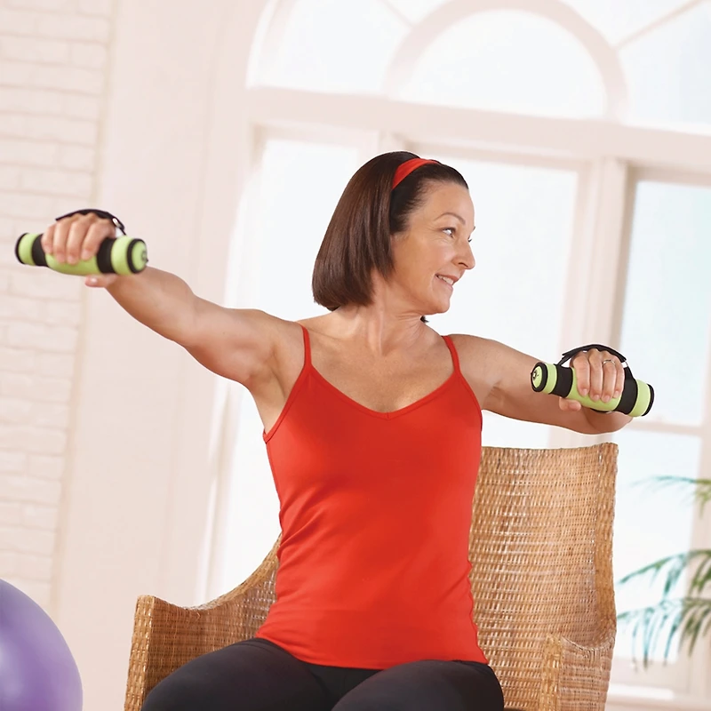Soft Dumbbells, Pair, L 6x W 5x H 9.50, Lime, Unisex, 1 kg