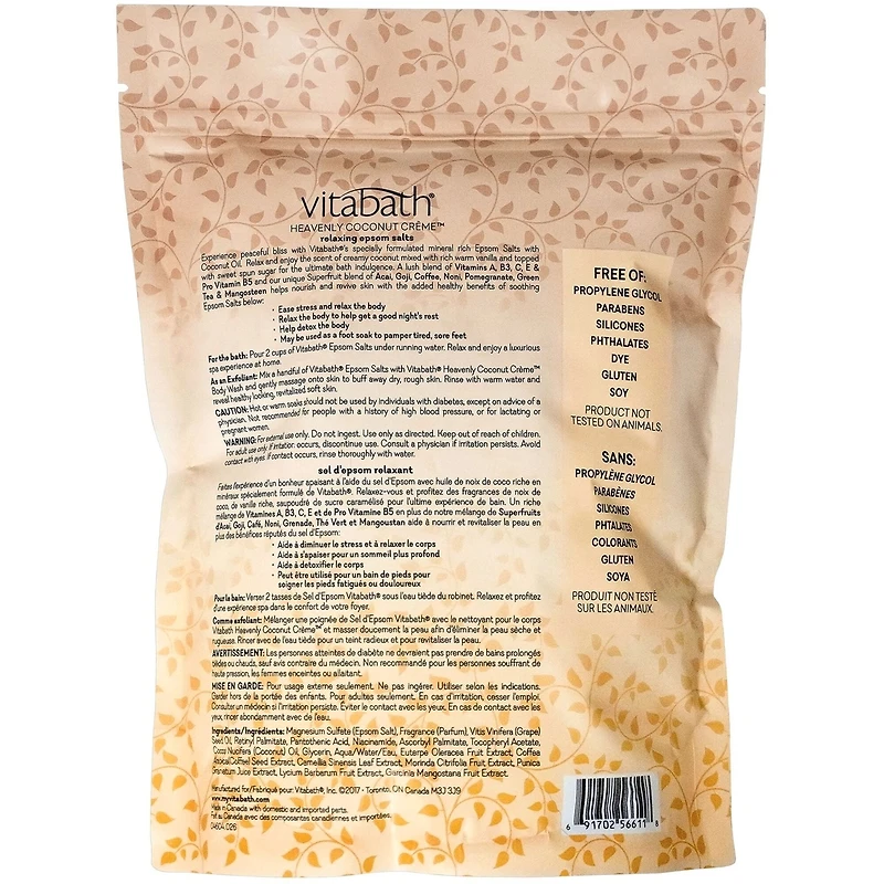Heavenly Coconut Epsom Salts
