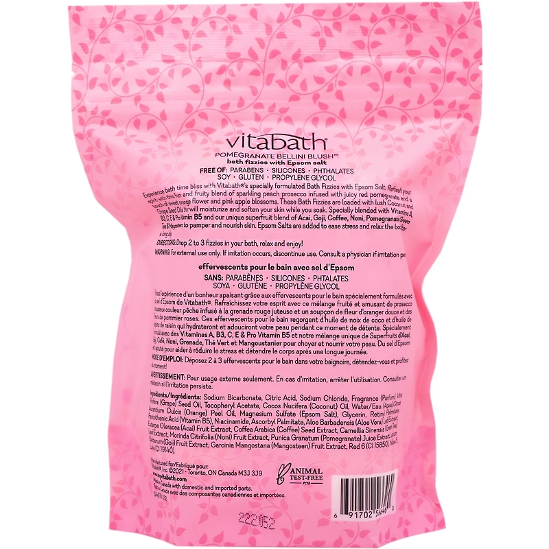 Pomegranate Bellini Blush Bath Fizzies