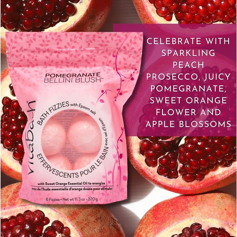 Pomegranate Bellini Blush Bath Fizzies