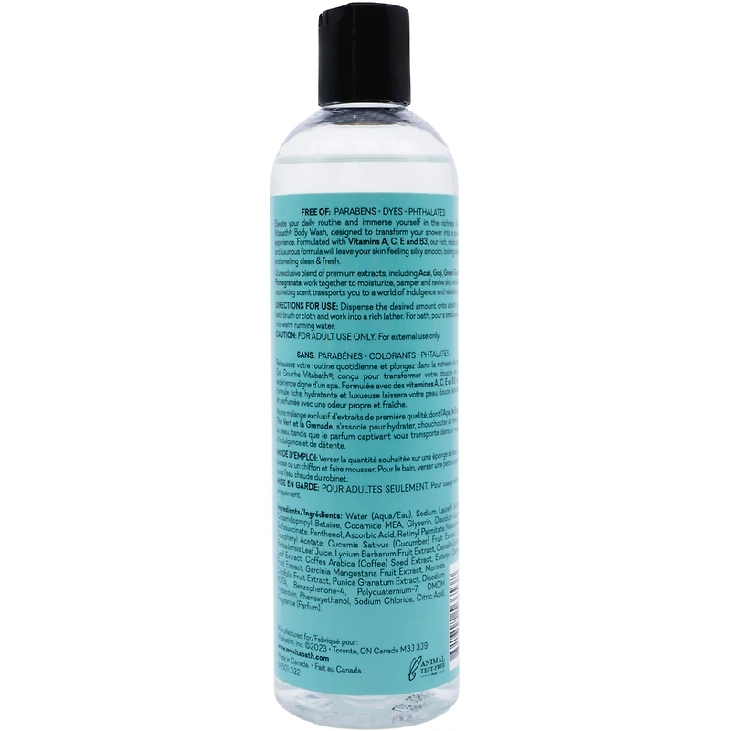 Cucumber & White Tea Paraben & Dye Free Mositurizing Body Wash