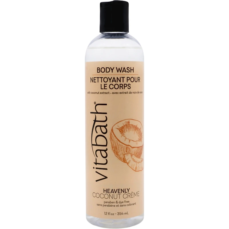 Heavenly Coconut Crème Paraben & Dye Free Mositurizing Body Wash
