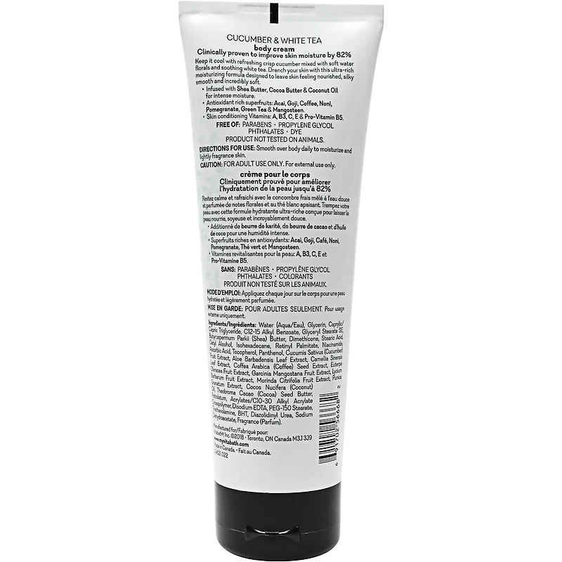 Cucumber & White Tea Body Cream