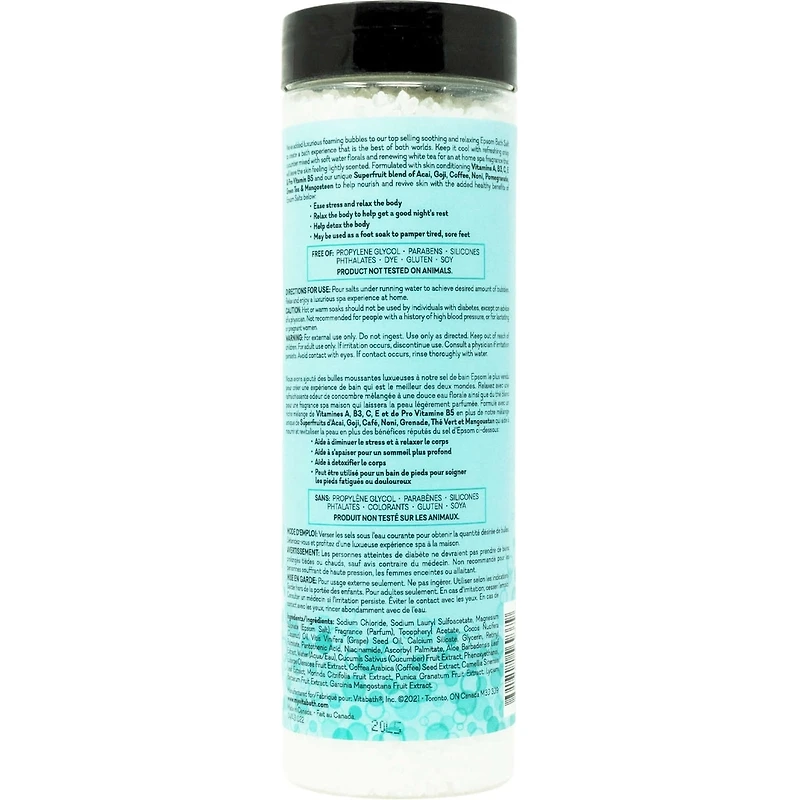 Cucumber & White Tea Sel De Bain Moussant