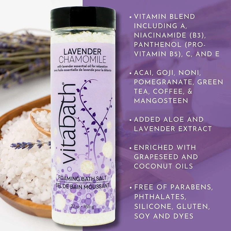 Cucumber & White Tea Foaming Bath Salts