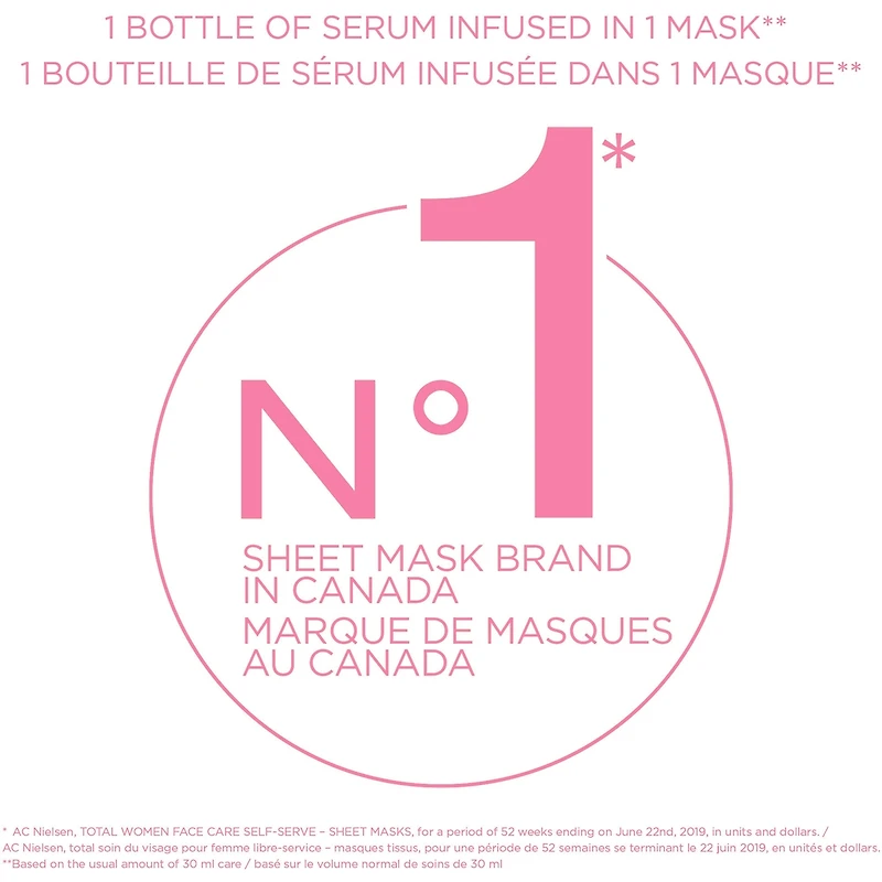 Garnier SkinActive Moisture Bomb Masque super hydratant bonne mine avec extrait de sakura