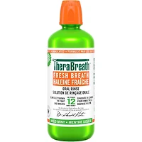 TheraBreath Solution de rinçage orale haleine fraîche menthe douce 1L
