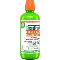 TheraBreath Solution de rinçage orale haleine fraîche menthe douce 1L
