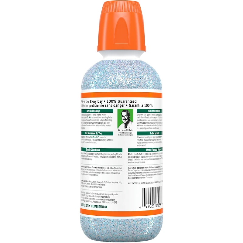TheraBreath™ Blanchissant Solution de Rincage Orale - Menthe Éclatante