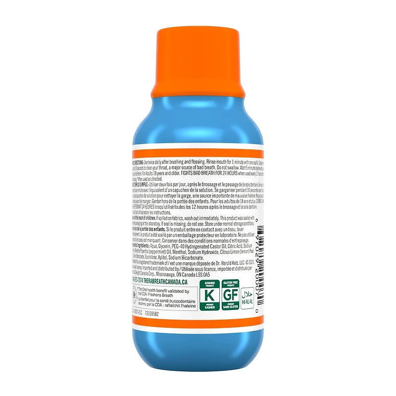 TheraBreath™  Haleine Fraîche Solution de Rincage Orale - Menthe Glacée 88.7mL
