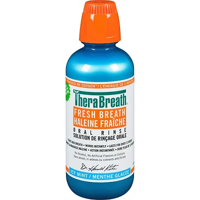TheraBreath Haleine Fraîche Solution de Rinçage Orale Menthe Glacée 473 ml