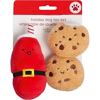 Dog Toy 3pk Milk & Cookie