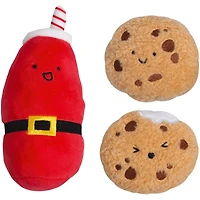 Dog Toy 3pk Milk & Cookie