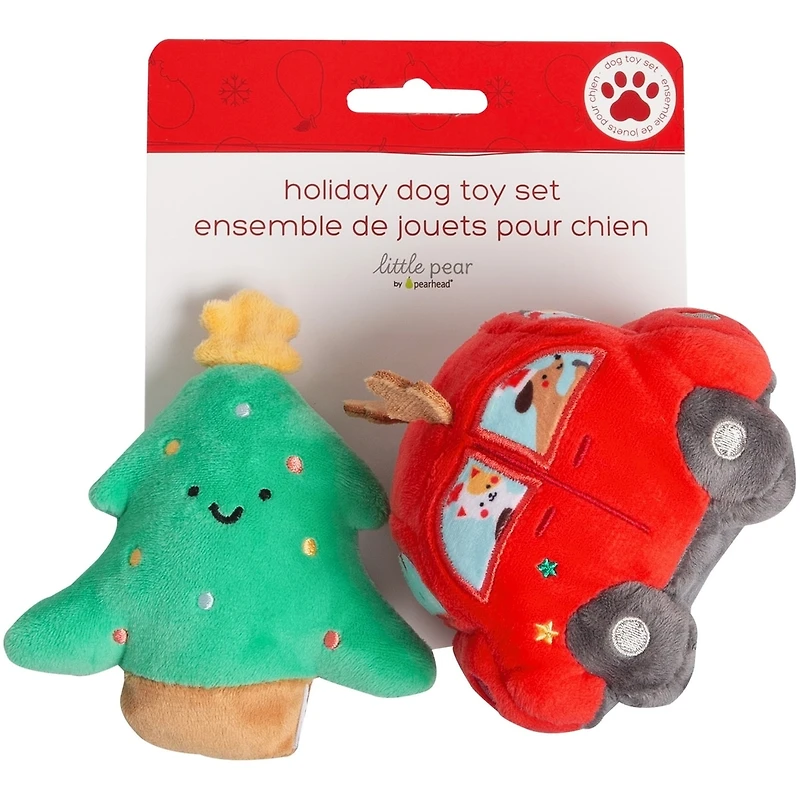 Dog Toy 2pk Tree & Car