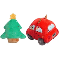 Dog Toy 2pk Tree & Car