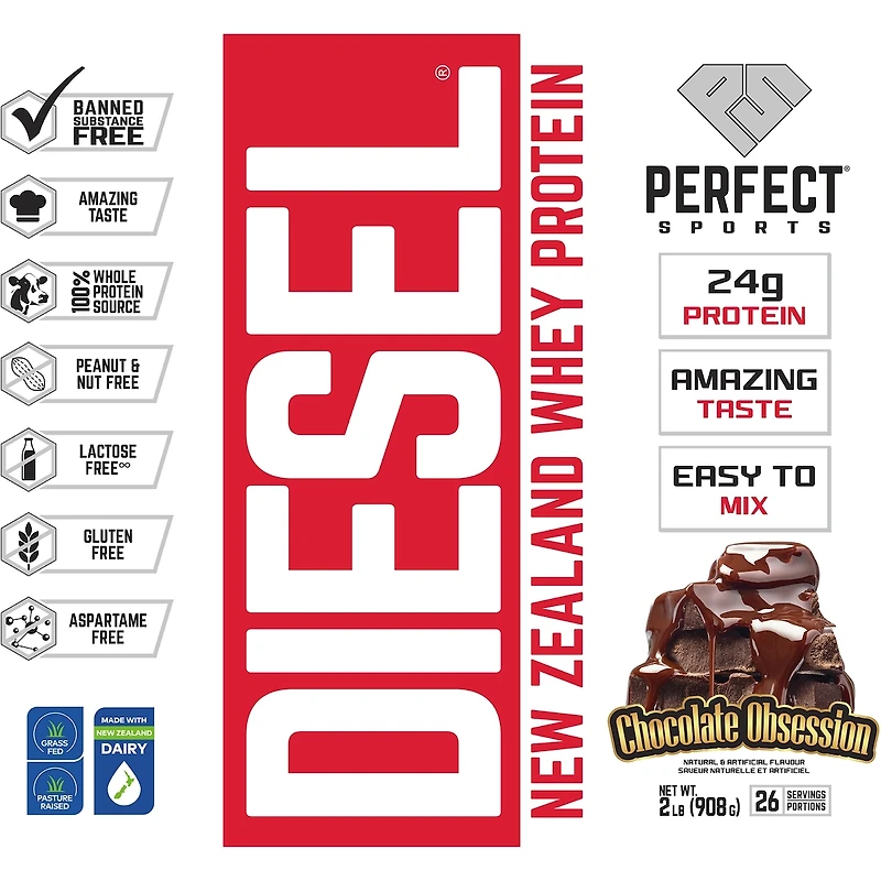 Diesel New Zealand Whey Protein Chocolate