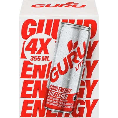 Lite Low Carbs Plant-Based Energy Drink, 4 Pack