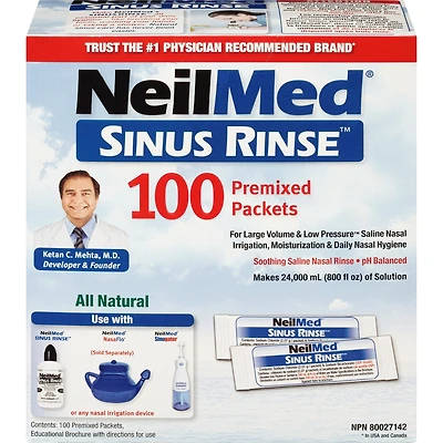 NeilMed Sinus Rinse Refills 100