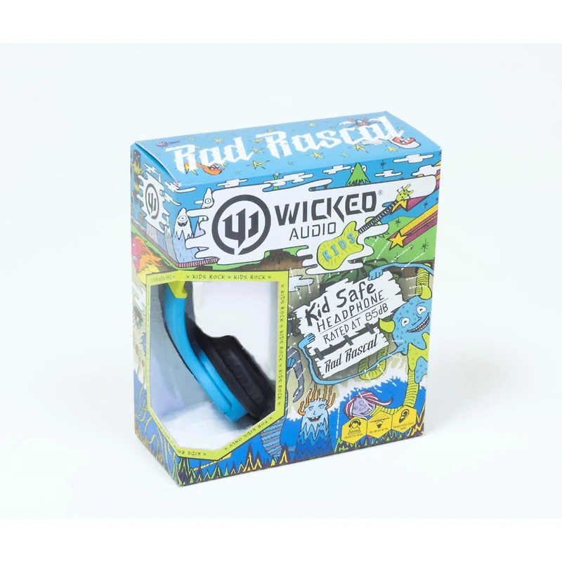 Rad Rascal Kid Safe Headphones, Blue